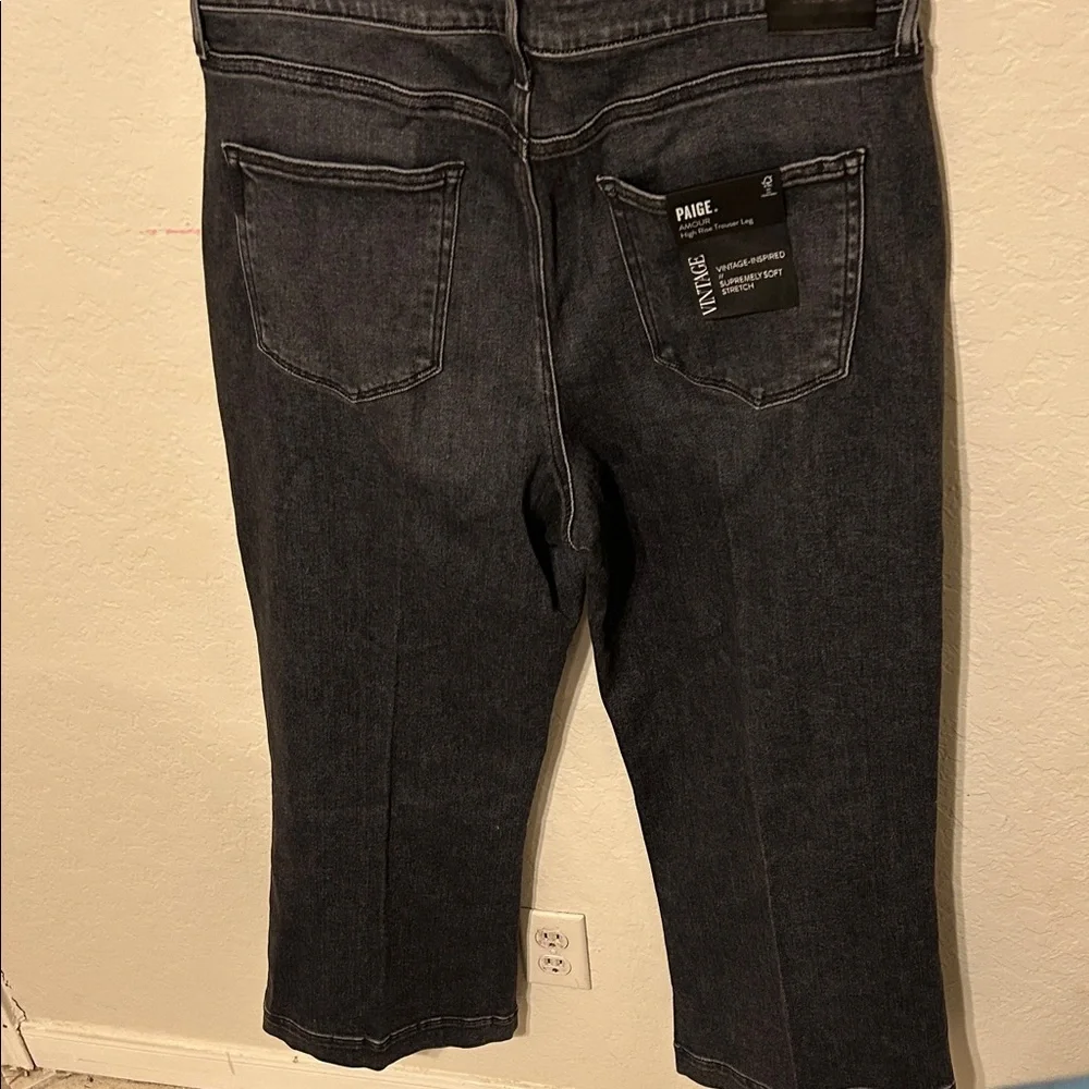 🐣PAIGE amour ankle Jolene pockets ash black size 34 NWT - Picture 9 of 12